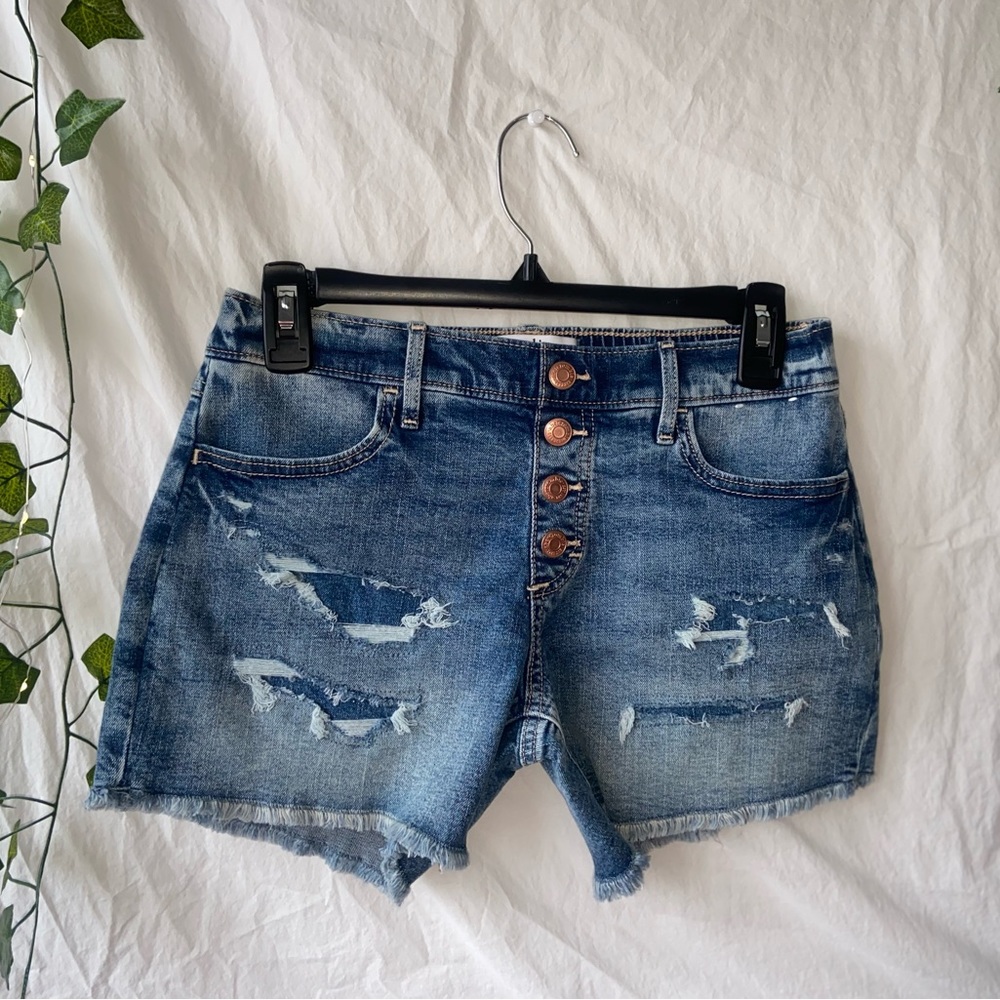 NWOT Abercrombie Kids Mid-rise Midi Jean Shorts